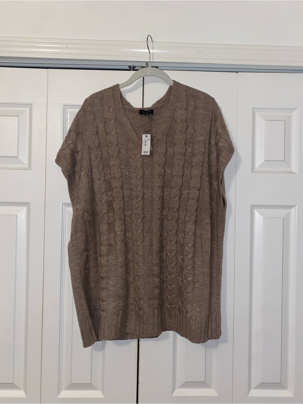 The Limited Light Brown Vest Sweater